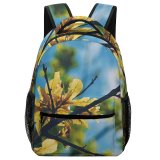 yanfind Children's Backpack Flower Plant  Flora Tree Branch Leafe Sky Leaf Leave Outside Outdoor Preschool Nursery Travel Bag