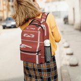 yanfind Children's Backpack Grass Lanes Number Field Oval Ground Start Sports Race Stadium Preschool Nursery Travel Bag