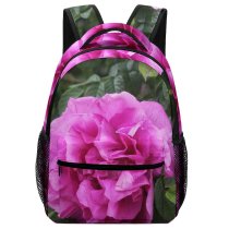 yanfind Children's Backpack  Flower Geranium Plant Rose Petal Flora Plants Peony Purple Preschool Nursery Travel Bag