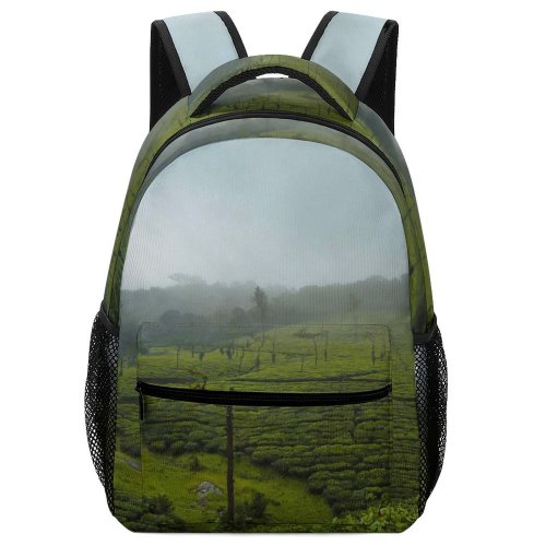 yanfind Children's Backpack Field Grassland Outdoors Countryside Farm Rural Kerala India Paddy Meadow Pasture Preschool Nursery Travel Bag