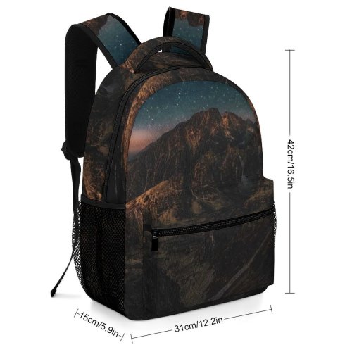 yanfind Children's Backpack Exploration Rocky Scenery Evening Dolomites Iphone Samsung Peaceful Epic Astronomy Outdoors Idyllic Preschool Nursery Travel Bag