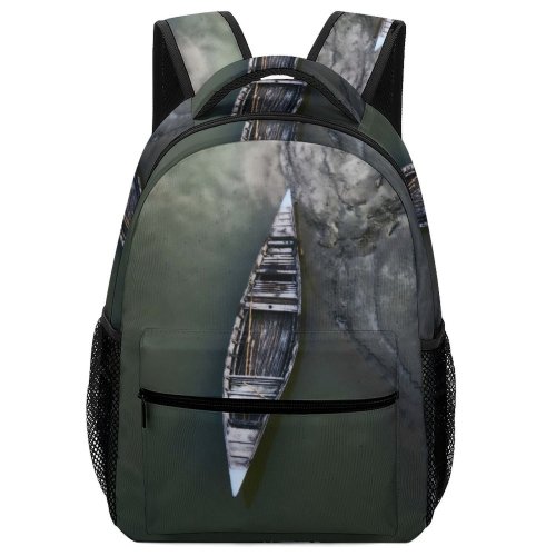 yanfind Children's Backpack Above From Boat River Ocean Sea Watercraft Lake  Bird's Aerial Shot Preschool Nursery Travel Bag
