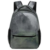yanfind Children's Backpack Grey Fog Outdoors Ijen Mist East Java Rock Cloud Tree Landscape Volcano Preschool Nursery Travel Bag