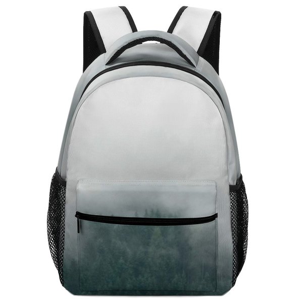 yanfind Children's Backpack Grey Fog Austria Mist Outdoors Tree Landscape Forest Cloud Brume Ecology Flora Preschool Nursery Travel Bag