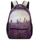 yanfind Children's Backpack Flora Farm Field Rural Bloom Flowers (Flower) Depth Lavender Countryside Preschool Nursery Travel Bag