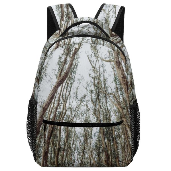 yanfind Children's Backpack Forest Tree Flora Land Outdoors Plant Vegetation Birch Woodland Grey Bark Explore Preschool Nursery Travel Bag