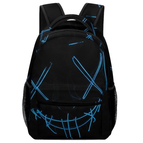 yanfind Children's Backpack Dark Design Artsy Illuminated Insubstantial Technology Light Neon Art Led Conceptual Preschool Nursery Travel Bag