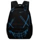 yanfind Children's Backpack Dark Design Artsy Illuminated Insubstantial Technology Light Neon Art Led Conceptual Preschool Nursery Travel Bag