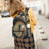 yanfind Children's Backpack Oval Pupil Blurred Daylight Colorful  Carnivore Eyelashes Pet  Light Preschool Nursery Travel Bag