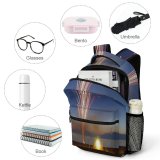 yanfind Children's Backpack Fireworks Roman Candle Time Lapse Fourth July Th Sky Light Night Event Preschool Nursery Travel Bag