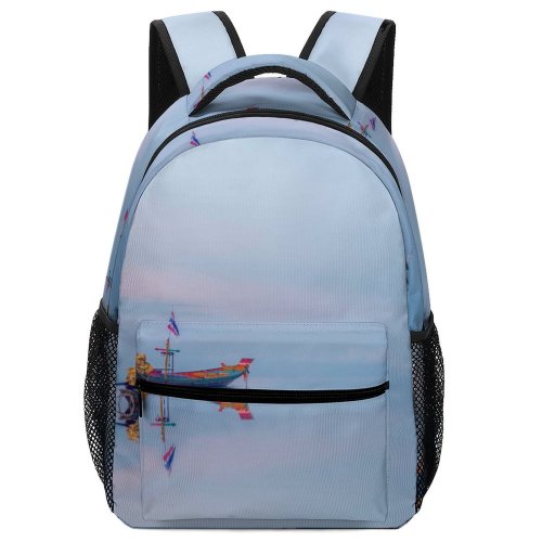 yanfind Children's Backpack Bay Picturesque Serene Amazing Journey Vacation Scenery Mirror   Nobody Sunset Preschool Nursery Travel Bag