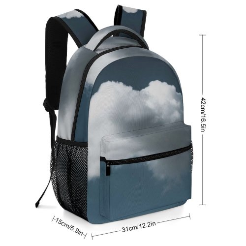 yanfind Children's Backpack Atmosphere Skyscape Sky Puffy Downy  Outdoors Cloud Cloudscape Fluffy Preschool Nursery Travel Bag