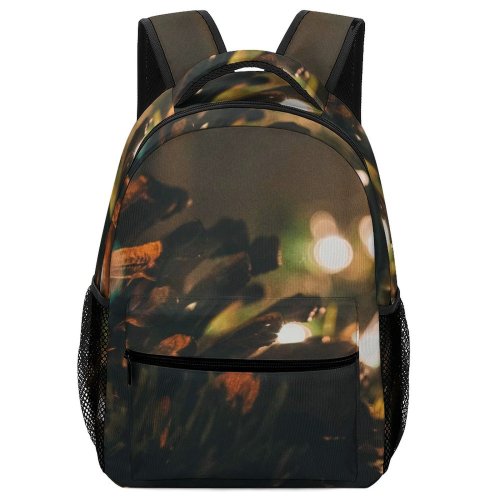 yanfind Children's Backpack Festive Cone Christmas Pinecone Decor Decoration Outdoors Pine Lights Preschool Nursery Travel Bag