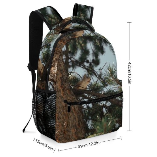 yanfind Children's Backpack Abies Pine National Plant Pictures Grey Tree Fir Free Wild Park Preschool Nursery Travel Bag