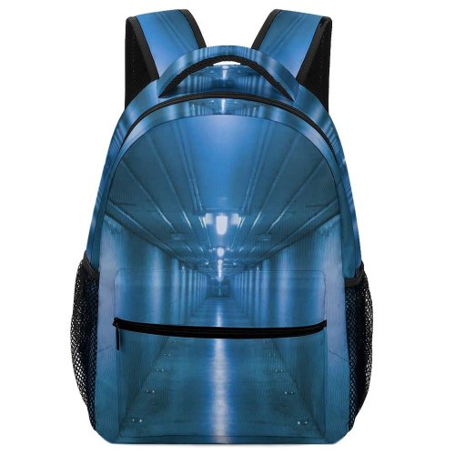 yanfind Children's Backpack Empty Corridor Lights Hallway Wall Preschool Nursery Travel Bag