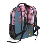yanfind Children's Backpack Bud Buds Flower Flowers Heather Leaf Leafs Plant Plants Purple Saavem Preschool Nursery Travel Bag