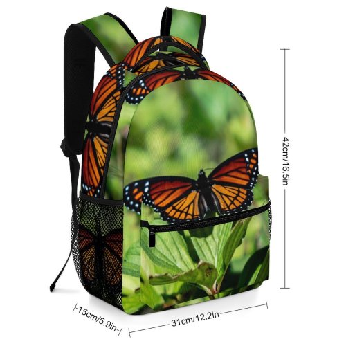yanfind Children's Backpack Butterfly Insect Invertebrate Monarch Mermaid Pei  Bee Honey Summer Wildlife Love Preschool Nursery Travel Bag