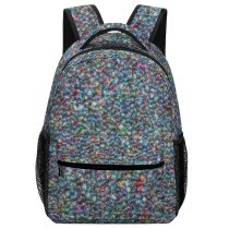 yanfind Children's Backpack Carpet Rug Fibers Texture Woven Fabric Woolen Preschool Nursery Travel Bag