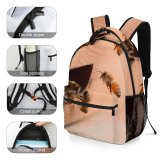 yanfind Children's Backpack Honey Portland Andrena Honeybee Beehive Images Commons Creative Apidae Wallpapers Insect Preschool Nursery Travel Bag