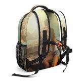 yanfind Children's Backpack Girl Sunset Landscape Sail Boat Transportation Outdoors Scenic Horizon Sky Sea Preschool Nursery Travel Bag
