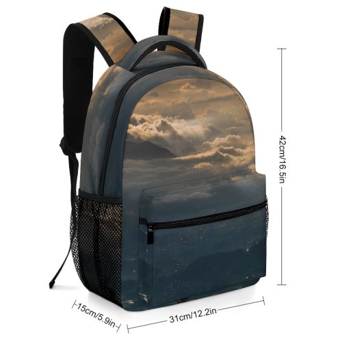 yanfind Children's Backpack Cloud Sky Outdoors Phulchowki Ryale Nepal Cumulus  Range Sunset Preschool Nursery Travel Bag