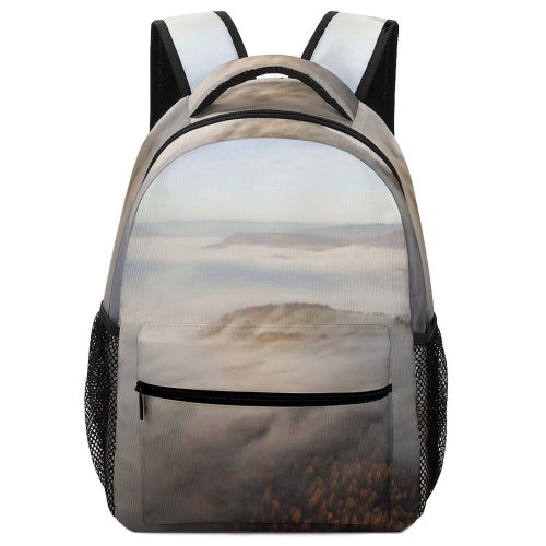 yanfind Children's Backpack Fog Mist Outdoors Surprise  Valley Uk England Peak District Inversion Cloud Preschool Nursery Travel Bag