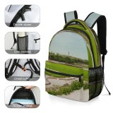 yanfind Children's Backpack Field Grassland Outdoors Countryside Paddy Plant Vegetation Rural Stock Preschool Nursery Travel Bag