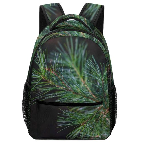 yanfind Children's Backpack Abies Pine Plant Foliage Evergreen Branch Pictures Winter Grey Tree Fir Preschool Nursery Travel Bag