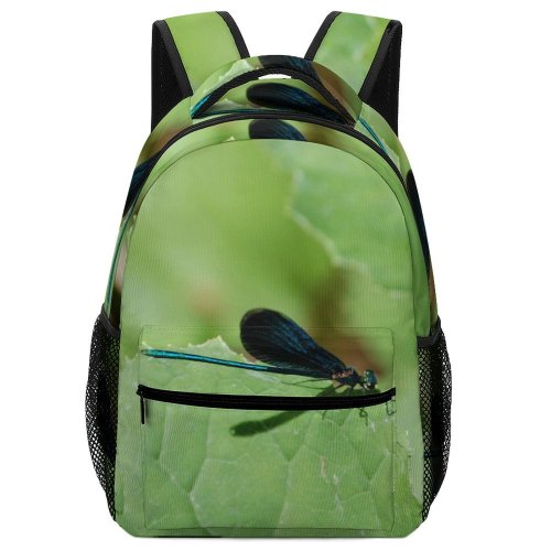 yanfind Children's Backpack Insect Leaves Fly Invertebrate Leaf Pest Dragonflies Damseflies Damselfly Arthropod Preschool Nursery Travel Bag