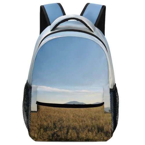 yanfind Children's Backpack Field Grassland Outdoors Countryside Farm Rural Meadow Plant Land Grass Pasture Vegetation Preschool Nursery Travel Bag