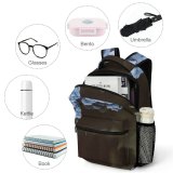 yanfind Children's Backpack Flower Plant  Flora Geranium Lilac Leaves Leaf Wild Outdoor Grey Desatured Preschool Nursery Travel Bag