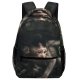 yanfind Children's Backpack  Focus Monkey Primate Wild Little Depth Baby Field  Wildlife Fur Preschool Nursery Travel Bag