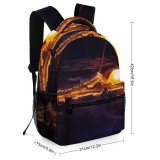 yanfind Children's Backpack Dark Lamp Lights Tent Grass Wood Landscape Evening String Campsite Outdoors Scenic Preschool Nursery Travel Bag