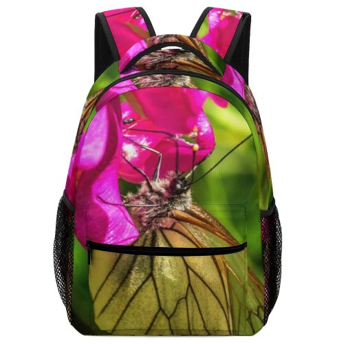 yanfind Children's Backpack  Flower Geranium Plant Butterfly Insect Invertebrate Public Domain Preschool Nursery Travel Bag