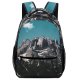 yanfind Children's Backpack Earrings Peak Deep Makeup Pictures Outdoors Grey Typewriter Brush Alm Preschool Nursery Travel Bag