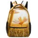 yanfind Children's Backpack Beautiful Delicate Rural Flowers Season Wild Sunset Grass Landscape Daylight Sunny Field Preschool Nursery Travel Bag