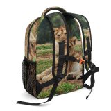 yanfind Children's Backpack Outdoors Cute Big Cat Cub Wild Lion Wildlife Preschool Nursery Travel Bag