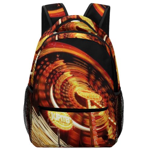 yanfind Children's Backpack Fair Festival Park Dynamic Entertainment City Dark Design Time Rides Preschool Nursery Travel Bag