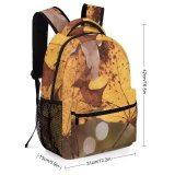 yanfind Children's Backpack  Vein Tree Europe Leaves Plant Wildlife Leaf Light Free Żółty Preschool Nursery Travel Bag