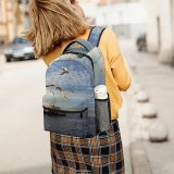 yanfind Children's Backpack Ferry Steamship Steamer Boat Gull Seagull Sea Bird Tourism Sky Seabird Vehicle Preschool Nursery Travel Bag