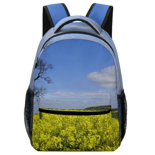 yanfind Children's Backpack Field Grassland Outdoors Countryside Farm Meadow Rural Tree Sky Preschool Nursery Travel Bag