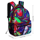 yanfind Children's Backpack Expressionism Design Artsy Artistic Colours Colorful Multicolor Pretty Abstract Trippy Creative Preschool Nursery Travel Bag