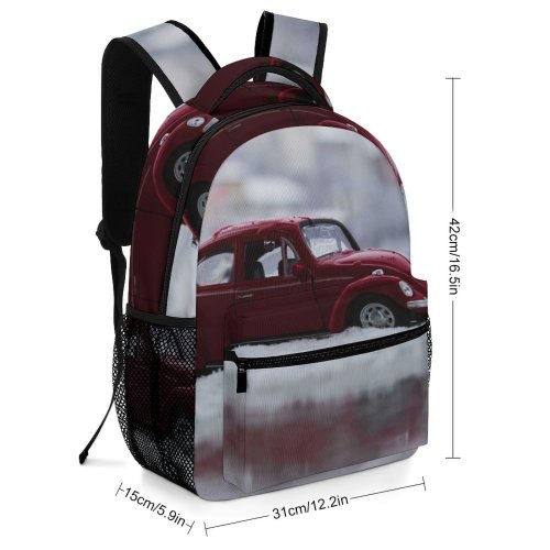 yanfind Children's Backpack Drive Winter Toy Beetle Snow Wheel Old Action Transportation Vintage Car Preschool Nursery Travel Bag