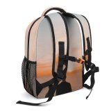 yanfind Children's Backpack Golden Silhouettes Scenery Clouds Sunset Landscape Couple Silhouetted Scenic Hour Preschool Nursery Travel Bag