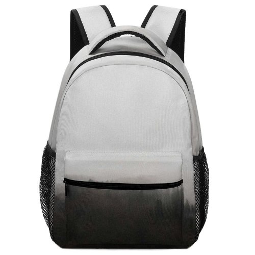 yanfind Children's Backpack Grey Fog Outdoors Mist Krasnaya Polyana Krasnodar Krai Hike Cloud Tree Morning Preschool Nursery Travel Bag
