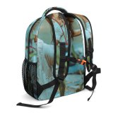yanfind Children's Backpack Girl Stretch Grass Daylight Travel Leisure Flexibility Position River Yoga Outdoors Preschool Nursery Travel Bag