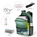 yanfind Children's Backpack Fish Angelfish Tropical Bulefaced Aquarium Sea Coral Fins Gills Vertebrate Pomacanthidae Preschool Nursery Travel Bag