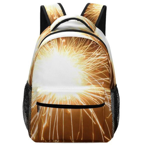 yanfind Children's Backpack Festival Deepavali Diwali Crakers Fireworks Dark Night Colourful Colour Light Midnight Event Preschool Nursery Travel Bag
