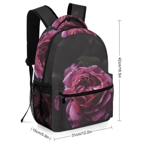 yanfind Children's Backpack Flower Plant Flora Rose Portland United States  Violet Garden Carnation Geranium Preschool Nursery Travel Bag