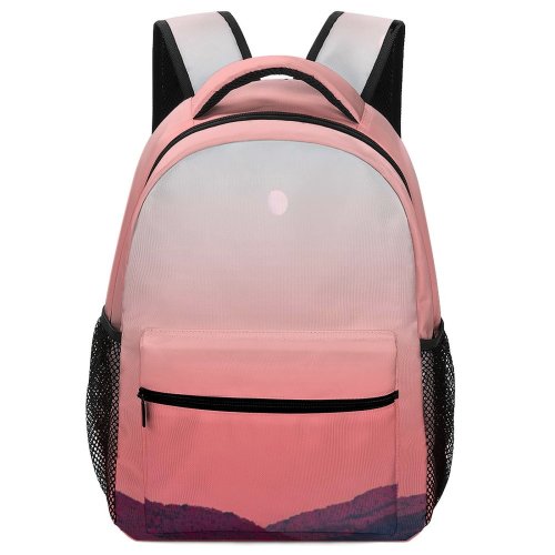 yanfind Children's Backpack Gradation Scenery Sunset Autumn Landscape Evening Mountains Travel Beach Waters Outdoors Preschool Nursery Travel Bag
